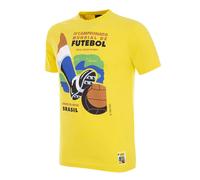 T-shirt Copa Football Brazil World Championship 1950 Jaune M