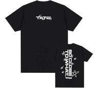 T-shirt Cotton Hip-hop Singer Tate Mcrae T-shirt Y2k Unisex Cotton Short-sleeved T-shirt Men's and Women's Round Neck T-shirt XS-3XL-Black||3XL