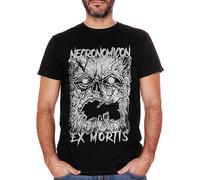 T-Shirt Cuc Necronomicon Ex Mortis Book Lovecraft Raymi Evil Dead Horror Movie 3XL Black