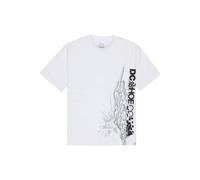 T-shirt DC Shoes Side Flame Blanc L