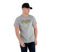 New Era Nba Regular Denver Nuggets Short Sleeve T-shirt Grey 2XL Men