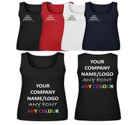 T-SHIRT DESIGN STUDIO Personalized Embroidery or Print Design on Classic Fit Unisex Athletic Cotton Vest for Gym Workout Running | Sleeveless Performance Tank Top Shirt | Durable & Breathable