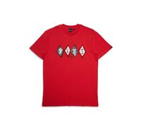T-shirt Deus Ex Machina Full House Rouge L