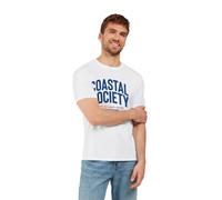 T-shirt Didriksons Harald Coastal Society Blanc S