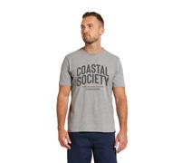 T-shirt Didriksons Harald Coastal Society Gris 3XL
