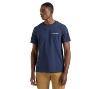 Dockers Logo Stencil Short Sleeve T-shirt Blue S Men