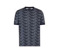 EA7 Men's Logo Pattern T-Shirt, Blue, M