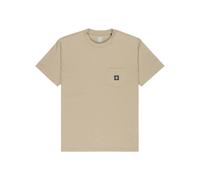 Element Icon Label Pocket - Short Sleeve T-Shirt - Men - Beige.