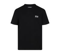 T-shirt en coton couleur hêtre avec broderie sur le devant - male - Golden Goose - T-Shirts - Black - L - Tops L