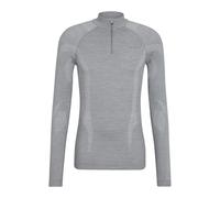 FALKE Men's Wool-Tech High Zip Neck Longsleeved Sports Functional Shirt Thermal Underwear For Cold Weather Breathable Climate-Regulating Odour-Neutralising Sustainable Functional Yarn 1 Piece