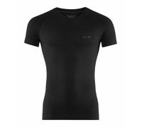 FALKE Men's Wool-Tech Light Round Neck M S/s Ts Functional Yarn Quick Dry 1 Piece Base Layer Top, Black 3000, S
