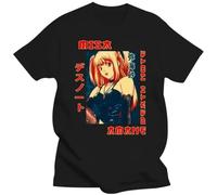 T Shirt for Men Manga Retro Death Note Misa Amane Japan Anime Vintage Adults Tops Y2K Hip Pop Leisure Comfy Novelty Clothing Black S
