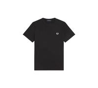 Fred Perry Mens Ringer T-Shirt in Black Cotton - Size Medium