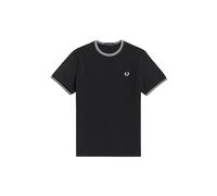Fred Perry Mens Twin Tipped T-Shirt NOS - Black material_cotton - Size X-Large