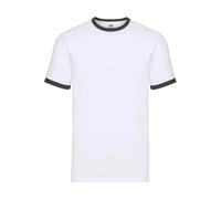 T-shirt Fruit of the Loom Ringer Blanc 3XL