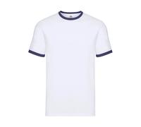 T-shirt Fruit of the Loom Ringer Blanc M