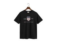GANT Men's Reg Archive Shield SS T-Shirt, Black, S