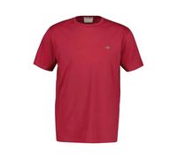 GANT Mens Regular Fit Short Sleeve Shield Logo T-Shirt - 609 Muted Red - 609 Muted Red - M