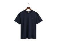 (Navy, L) Gant Mens T Shirts Shield Cotton Summer Casual Tee