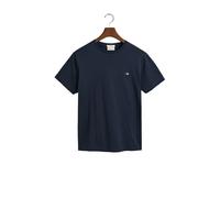 GANT Men's Slim Shield SS T-Shirt, Evening Blue, XL