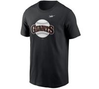 T-shirt Giants Cooperstown Logo Noir S