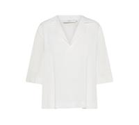 T-shirt girocollo in jersey e misto seta - female - Seventy - Polo Shirts - White - M - Tops M