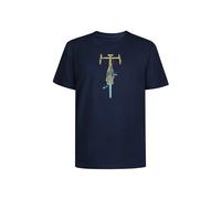 T-shirt Greenbomb Bike Front Stamp Fusion Bleu 2XL