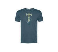 T-shirt Greenbomb Bike Front Stamp Guide Bleu XL