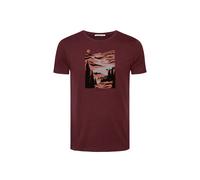 T-shirt Greenbomb Nature Lakeside Guide Rouge L