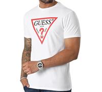 T-shirt Guess BSC CLSC Tri Logo Blanc XS