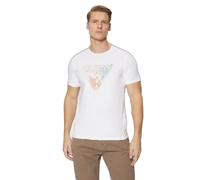 T-shirt Guess CN Triangle Blanc S