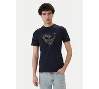 T-shirt Guess Triangle HD Bleu S
