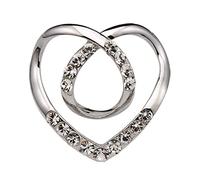T-shirt Heart Scarf Brooches Crystal Silk Scarf Buckle Brooch Shawl Rings Clip Scarves Fastener Knotted Button Pin Clothes Corner Knotted Button