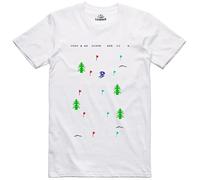 T Shirt Horace Goes Skiing Game Bit Officially Licensed Spectrum 48k Retro Tee (White-L)