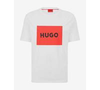 T-shirt HUGO Big Square Logo short sleeve white red black - M