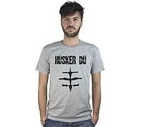 T-Shirt Husker Du, T-Shirt Grey, Logo Hardcore Punk, Alternative Rock