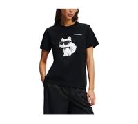 T-shirt Ikon Aquarelle - female - Karl Lagerfeld - T-Shirts - Black - S - Tops S