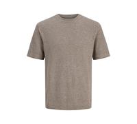 Jack & Jones Riley Knit Crew Short Sleeve T-shirt Beige M Men