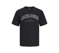 T-shirt Jack & Jones Caleb Varsity PLS Noir 7XL
