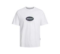 T-shirt Jack & Jones Crew Jordalston Branding Blanc L