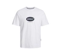 T-shirt Jack & Jones Crew Jordalston Branding Blanc XL