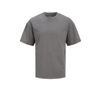 JACK & JONES Mens T-Shirt Plus Size Lightweight and Breathable Casual Short Sleeve Cotton T-Shirt for Men, Castle Rock Colour, Size- 5XL