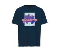 T-shirt Jack & Jones Florals Bleu M