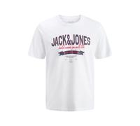 JACK & JONES Jjelogo Tee SS O-Neck 2 Col Ss26 Sn, Bright White, XL