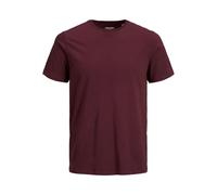 Jack & Jones Men's Jjeorganic Basic Tee O-neck Noos T Shirt, Red (Port Royale Detail: Slim), L UK