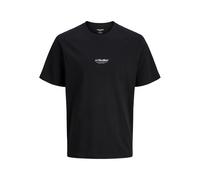 JACK & JONES Male T-Shirt Printed T-Shirt, Black, L