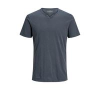 T-shirt Jack & Jones Split neck Bleu XL