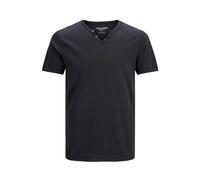 T-shirt Jack & Jones Split neck Noir 2XL