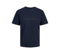 JACK & JONES Men's Jjestar Jj Tee Ss Noos T-Shirt, Blue/Dark Navy, XS