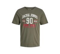 JACK & JONES Men's Jjethan Tee Ss Crew Neck 3Pk Mp Noos, Dusty Olive, M (Pack of 3)